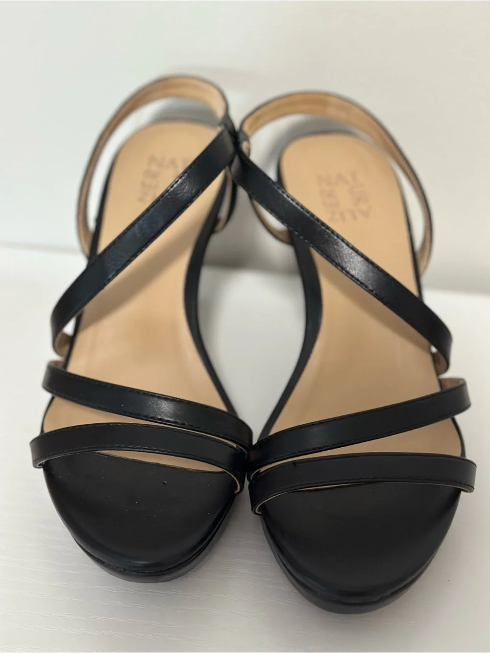 Naturalizer Brenta Strappy Black Heel Sandals